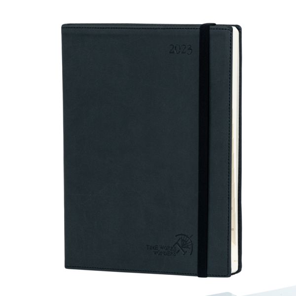 Softcover 6.5x8.5 Inch 2023 Weekly Planner Two Page Per Week Vertical Layout Purple