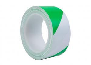 China Waterproof Insulation Electrical PVC Protection Tape Green White Stripes 40mm on sale