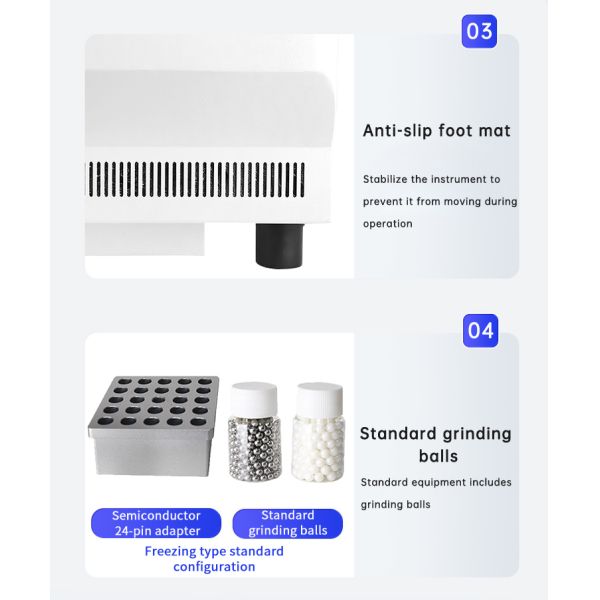 Essential high-throughput tissue homogenizer for laboratory use, capable of processing 24/48/96 samples simultaneously