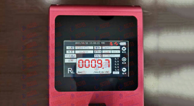 Portable Road Markings Handheld Retroreflectometer DC12V Asphalt Testing Equipment