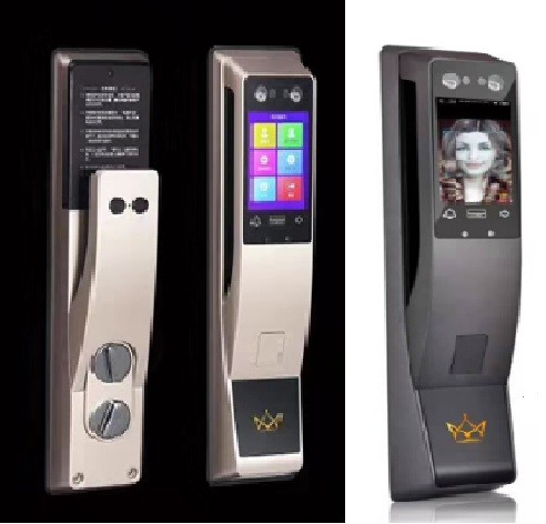 Lithium Battery 5000mAh Face Recognition Smart Lock Hidden Fingerprint Unlocking