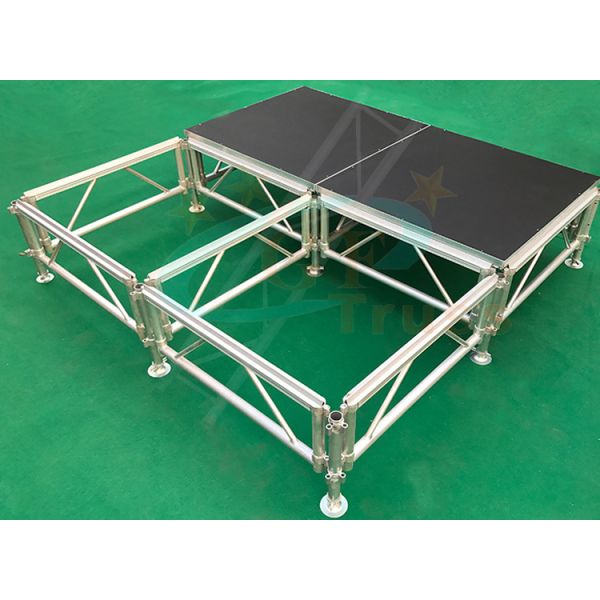 Adjustable aluminum portable stage platform for customized concert