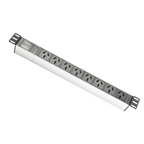 Aluminum Alloy Switched Rack Pdu Socket Australia Type With Surge Protection
