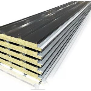 China Composite Panels Rockwool Insulation Board Roof Ceiling 40-120kg/m3 wholesale