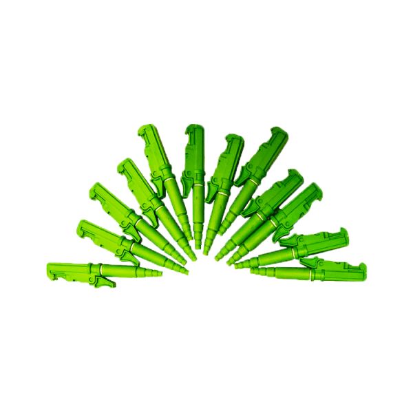 0.9mm Green Simplex Fiber Optical Connector APC UPC APC E2000 Fiber Connector