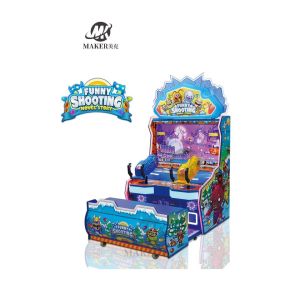 China Coin Operated Gun Shoot Games Machines Arcade Colorful Shooting Game Machine For Kids wholesale