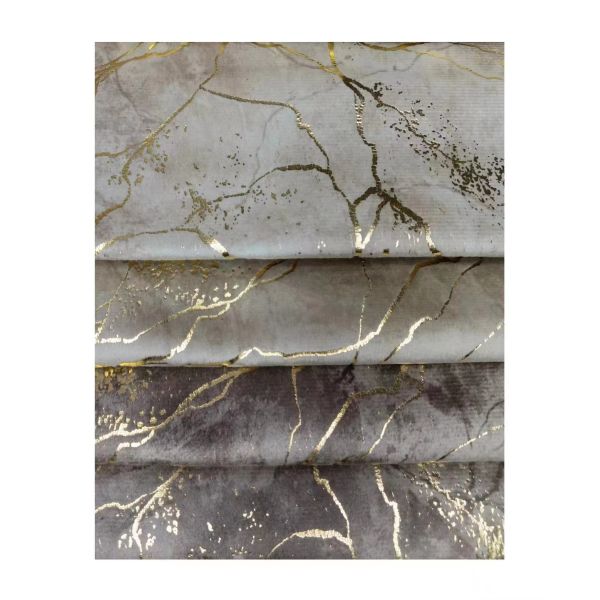 100% Polyester Knitted Foil Print Fabric Tear Resistant For Sofa Textile