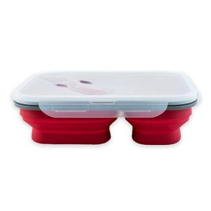 China Food Grade Silicone Kitchen Utensils , Folding Microwaveable Silicone Lunch Box wholesale