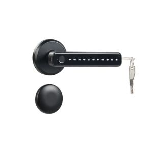 China Apartment Fingerprint Digital Lock Silver Black Keyless Security Handle Lock on sale