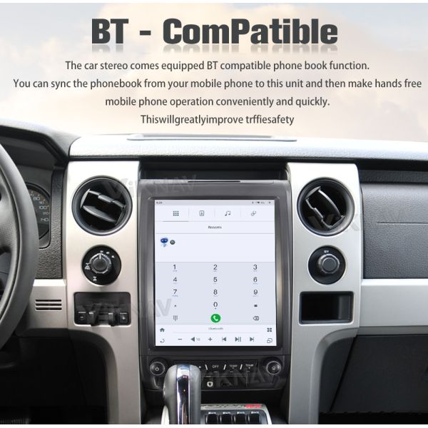 12.1inch Touch Screen Car Radio For Ford F150 2009 - 2012 Android 13 Multimedia Player GPS Navigation Head Unit Carplay