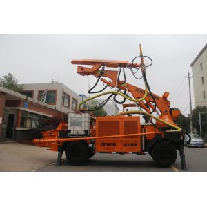 China Three Sections Boom Robotic Shotcrete Machine For Railway Tunnel on sale