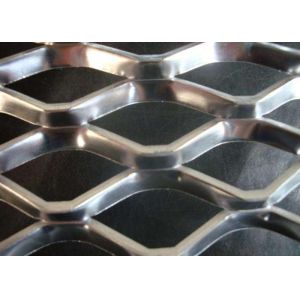 China Expanded Steel Diamond Mesh Punched Process Customized Wire Diameter on sale