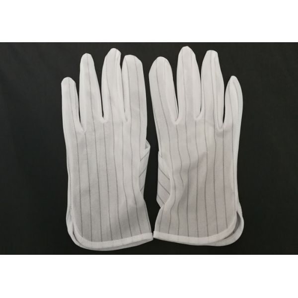 Polyester Lint Free Electrostatic Discharge Gloves In Electronic Assembly