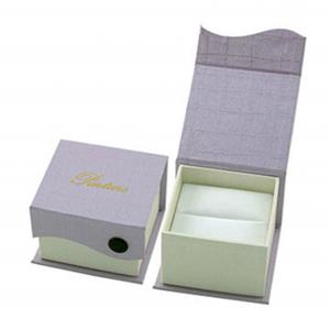 China Cardboard Jewelry Packaging Box Flap Lid Box With Magnetic Closure wholesale