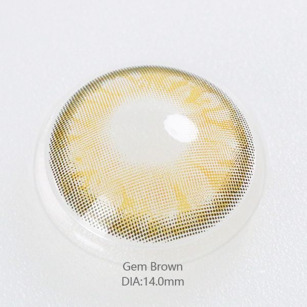 KSSEYE Amber Brown Colored Contacts 14mm For Big Eye