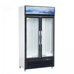 China Cold Drinks Commercial 1000L Vertical Glass Door Freezer wholesale