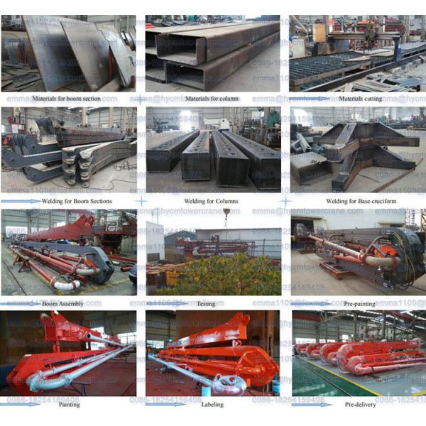 Hot Mobile Boom Concrete Placer 17m HGY17 Spider Concrete Placing Boom