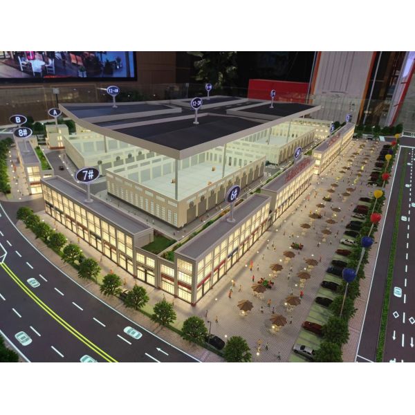 Logistics Distribution Center Scale Model Factory 1:200 Architecture Model