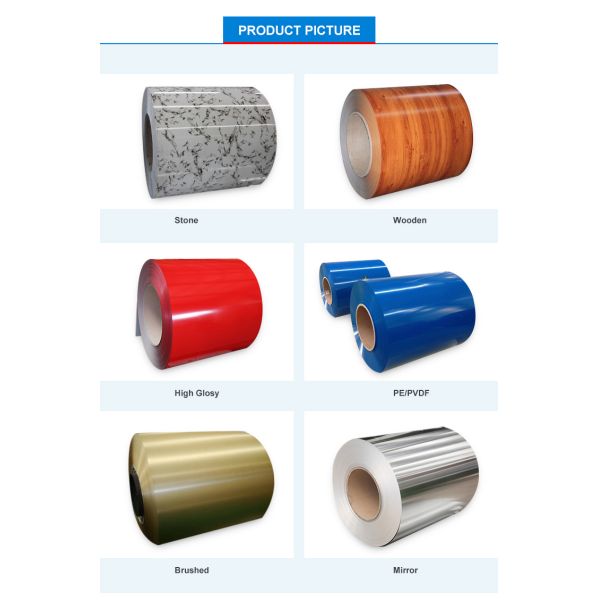 Pre Painted Coated Aluminum Coil Alloy 1050 Gutter 1240mm 10MM Cutting