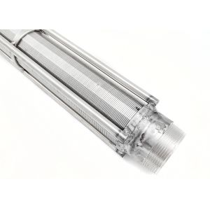 China 5.8m Length Wedge Wire Filter,  250 Micron Wedge Wire Screen With Threaded Couplings on sale