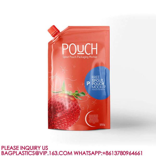 Liquid Beverage Seasoning Bags Smoothie Bag Container Hand-Held Leak Proof Spouted Pouch