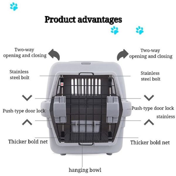 Portable Dog Travel Crate Airline Approved