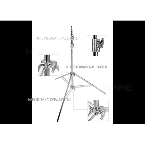 Adjustable Tripod Light Stand Heavy Duty , Stainless Steel Telescopic Led Work Light Tripod