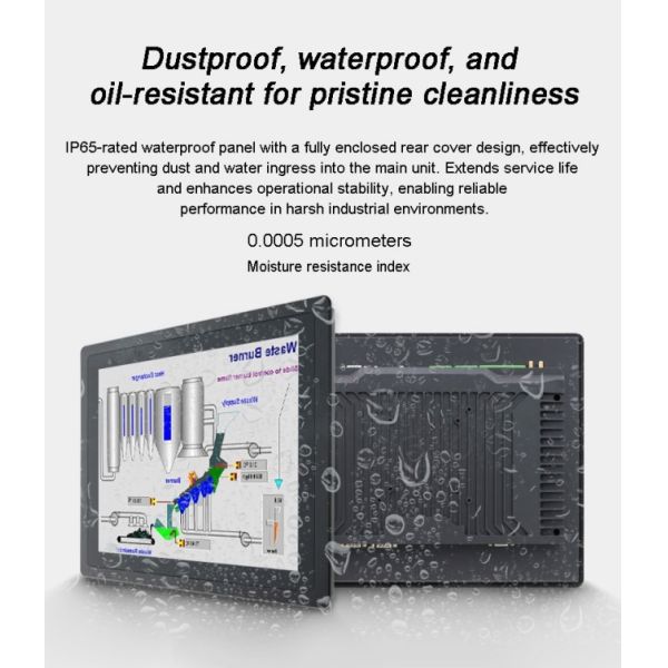 Aluminum Alloy case Ip65 Capacitive Touch Display Lcd Flat Screen Full hd Embedded Industrial Computer Customization With Rj45 and Rs232 Ports