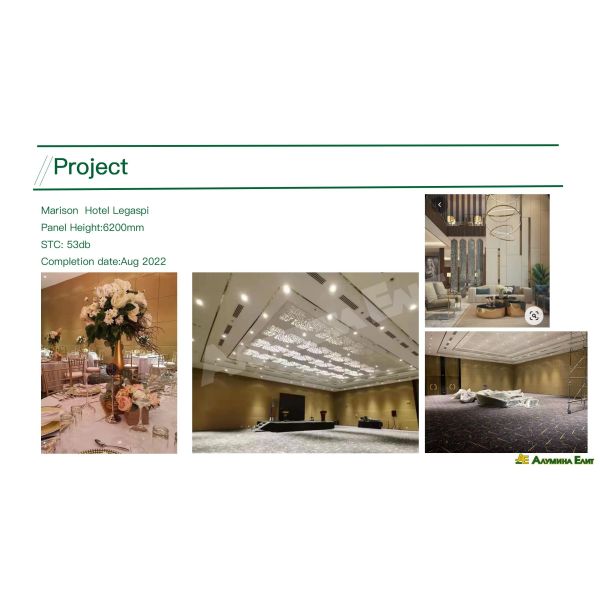 Meeting Room Hanging Sliding Door Banquet Hall Partition Wall