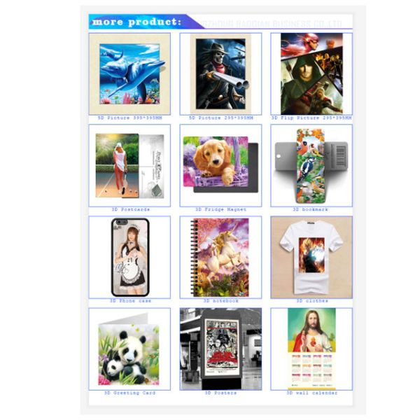 Custom Lenticular Animation KPOP Flip 3d Hand Fan