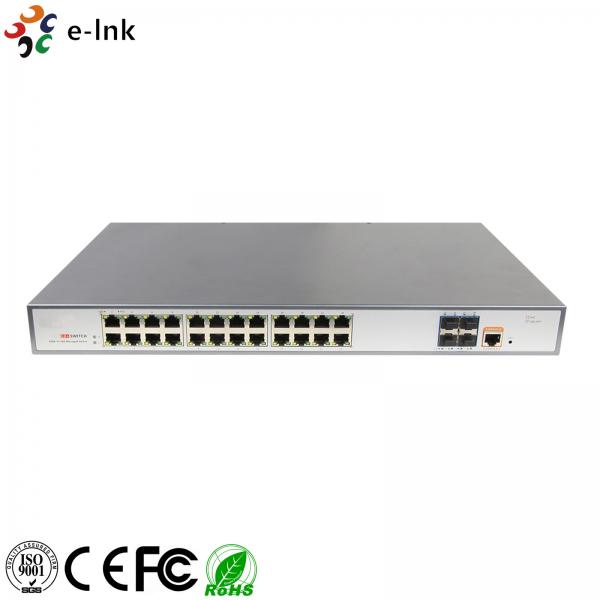 Quality 28 Port 10G Managed L2 Industrial Ethernet POE Switch 24 Port 10/100/1000 Base -T for sale
