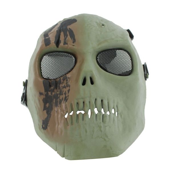 High Security Paintball Face Mask Skeleton Ghost Style for Hunting Game