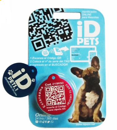 QR Code RFID Dog Tag NFC For Pet Anti Lost 213 Epoxy Waterproof