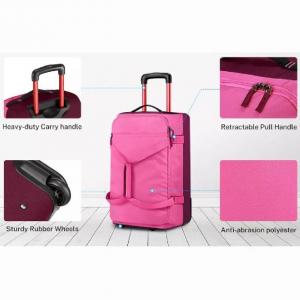 China Custom Large Capacity Trolley Luggage Rolling Bag Travel Sport Duffel Bag With Wheel wholesale