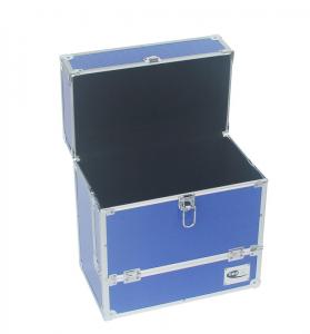 China Light Weight Aluminum Viynl Records Storage Case Blue ABS CD Box For DVD And Accessories on sale