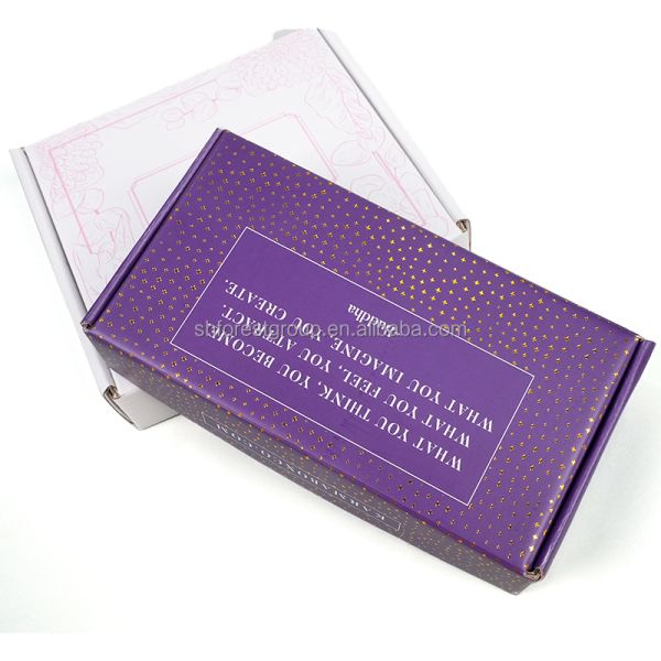 Custom Size Rigid Hair Extension Packaging Box With Logo Printing