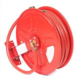 China Safety Fire Hose Reel 30m Firefighter Water Hose With Sprinkler Nozzle on sale