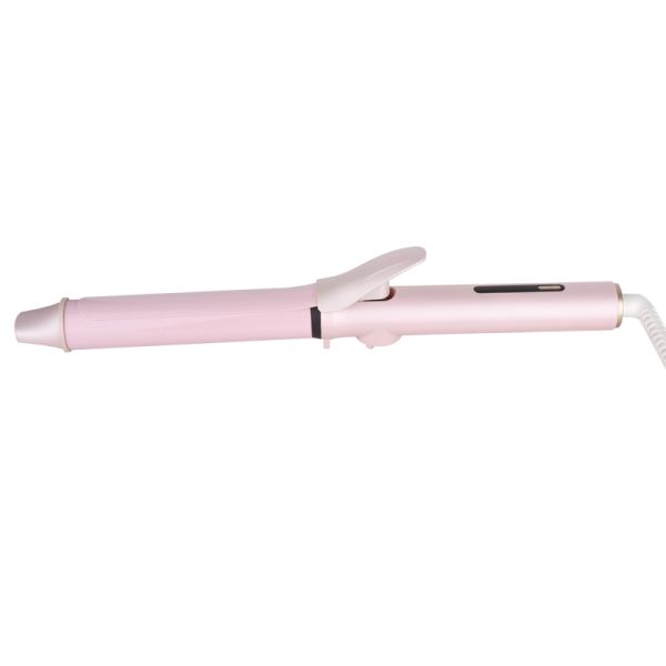Adjustable Clamp Force Curling Iron with LED Display and Multiple Temperature Options