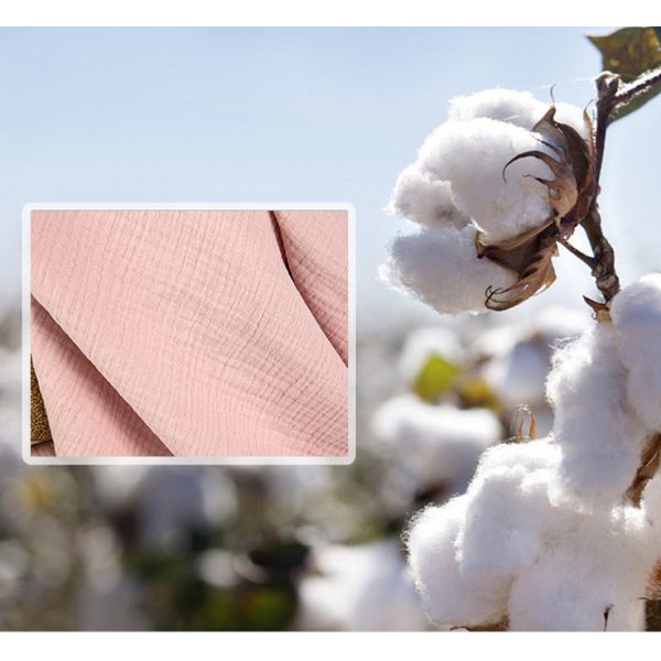 Three Layer Dandelion Fiber Cotton Gauze Fabric 180GSM Baby Blanket Material