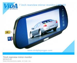 China 7inch Car Rearview Mirror Monitor with MP5 USB SD bluetooth wholesale