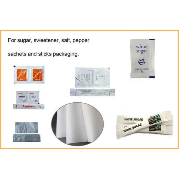 C1S White 40gsm 50gsm One Side Coated Paper For Sugar Package 100% Food Safe