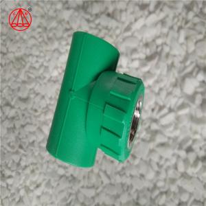 China 4.2mm Thickness PPR Pipe Fitting Straight Connector R200P Material Easy To Install wholesale