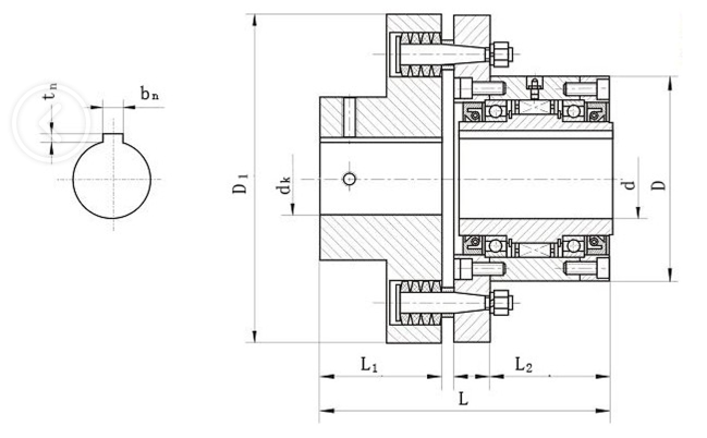 CKL-B 1 Way Coupling Overrunning Backstop Clutch