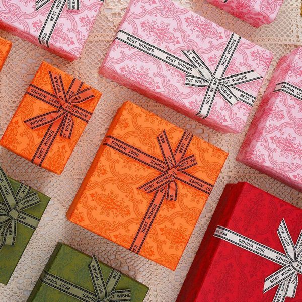 Lid and Base Box with Foam Insert Cardboard Paper Packaging Gift Jewelry Box