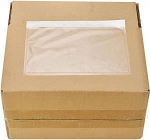 China Product 7.5 X 5.5 Clear Adhesive Top Loading Packing List / Shipping Label Envelopes (200 Pack) wholesale