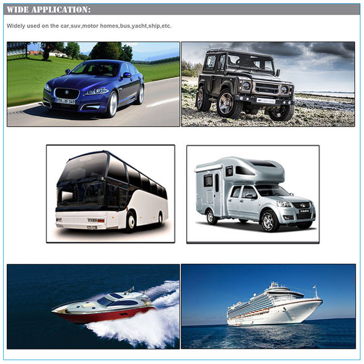 2 Way Car Fuses Box Holder 8GA Input Output AFS Mini ANL Fuse Block for 60A Fuse with LED Indicator