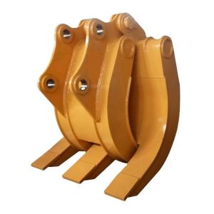 China Mechanical Attachments Manual Log Grapple Wood Stone Excavator Rotating Grapple wholesale