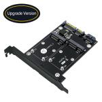 2 In 1 MSATA / M.2 NGFF SSD To Dual SATA3 Adapter With Full Height Profile