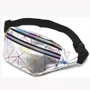China Holographic Diamond Color Laser PU Leather Waist Pack wholesale