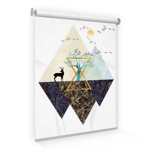 China wall install Custom Printed Roller Blind , Blackout Vertical Blinds Slats wholesale